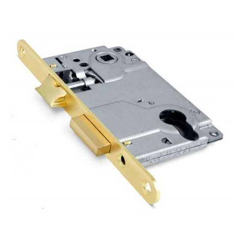 Замок под цилиндр металлический ML85 SB матовое золото