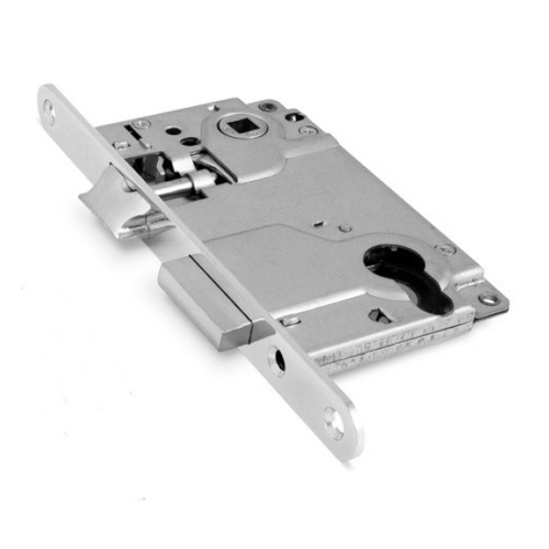 Замок под цилиндр металлический ML85 SN матовый никель