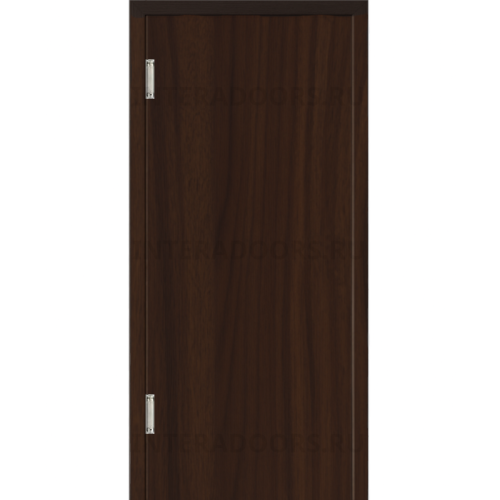 Маятниковая дверь пластиковая гладкая Kapelli Classic орех пекан шоколад