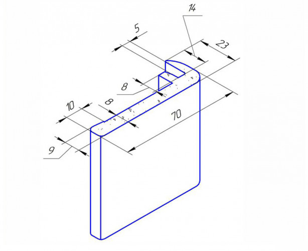 Наличник Kapelli Classic Итальянский орех 1 шт.