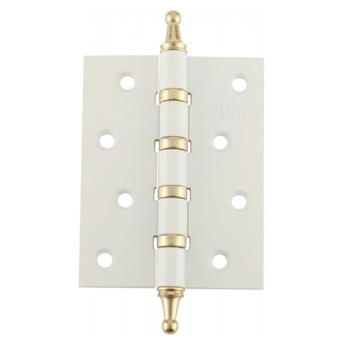 Петля универсальная врезная на подшипнике B4K-WG/PB белая с латунными кольцами