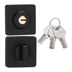 Фиксатор санузловый с ключом BK02BL-K Черный