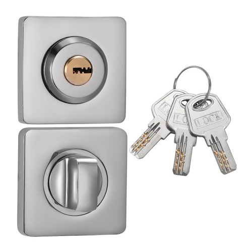 Фиксатор санузловый с ключом BK02CP-K Хром