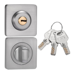 Фиксатор санузловый с ключом BK02L-2 K Матовый хром