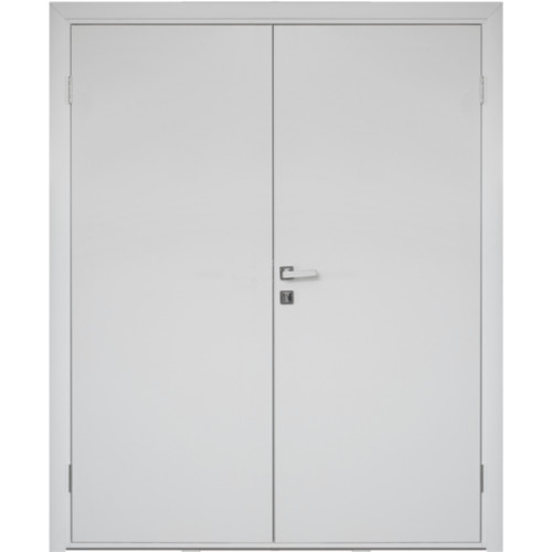 Влагостойкая дверь ПВХ Etadoor ДГ Белый двустворчатая