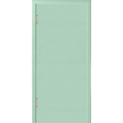 Маятниковая дверь пластиковая гладкая Kapelli Classic ментол RAL 6019