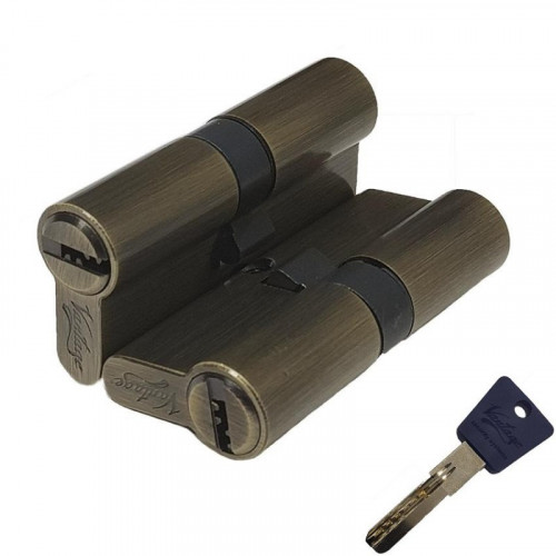 Механизм цилиндровый с перфо ключом P60 AB бронза