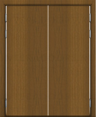 Маятниковая дверь композитная Poseidon ДГ Орех гварнери двустворчатая