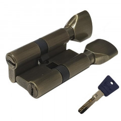 Механизм цилиндровый с перфо ключом PC60 AB бронза