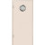 Маятниковая дверь пластиковая гладкая Kapelli Classic кремовый RAL 9001 с иллюминатором (600/2000)