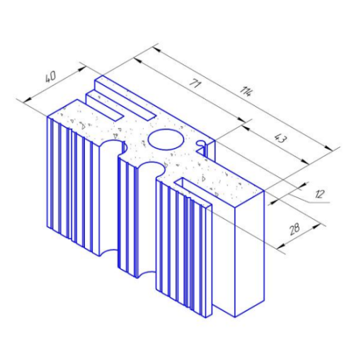 Коробка Kapelli окрашенная по RAL 100х40х2100 комплект 2,5 шт.