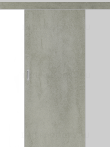 Дверь пластиковая раздвижная Капель (Kapelli Classic) серый бетон