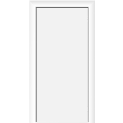 Маятниковая влагостойкая дверь ПВХ Etadoor ДГ Белый