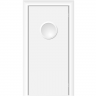 Маятниковая влагостойкая дверь ПВХ Etadoor ДГ Белый