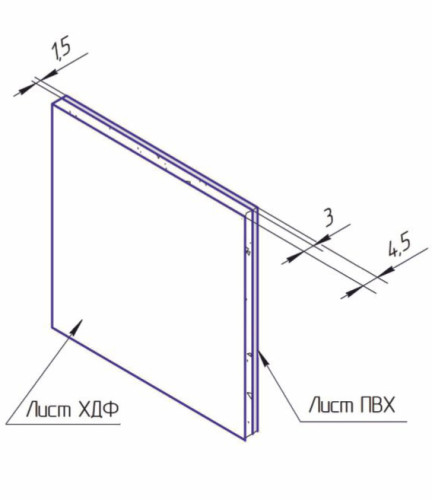 Добор Kapelli RAL 5024 1 шт.