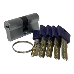 Механизм цилиндровый с перфо ключом P60 SC Матовый хром