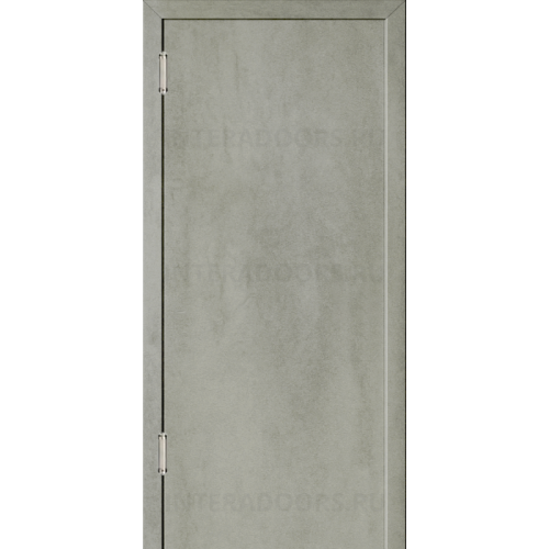 Маятниковая дверь пластиковая гладкая Kapelli Classic серый бетон