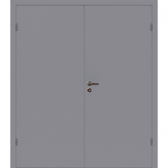 Дверь двустворчатая финская с четвертью окрашенная Серая (RAL 7040) ДПГ ГОСТ 475-2016