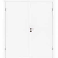 Дверь двустворчатая финская с четвертью окрашенная Белая ДПГ ГОСТ 475-2016