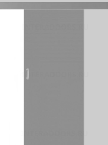 Влагостойкая раздвижная дверь ПВХ Etadoor ДГ Серый RAL 7001 с AL торцами