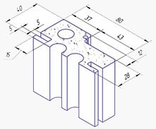 Коробка Kapelli Classic Венге 40х80х2100 комплект 2,5 шт.