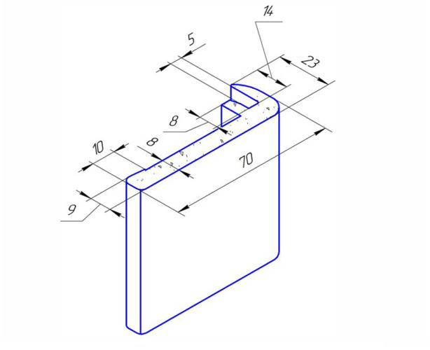 Наличник Kapelli Classic Орех пекан шоколад 1 шт.