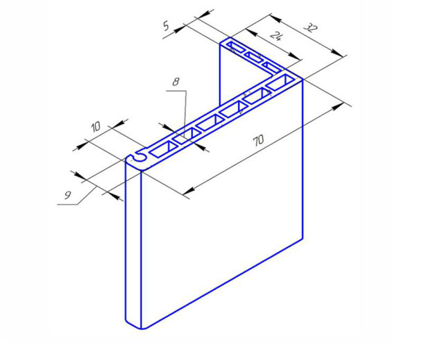 Наличник Kapelli Classic Орех пекан шоколад 1 шт.